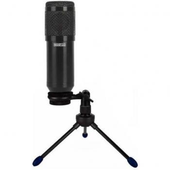 Sparco SPMIC Micrófono de Sobremesa Gaming con Cable, 20Hz, Negro