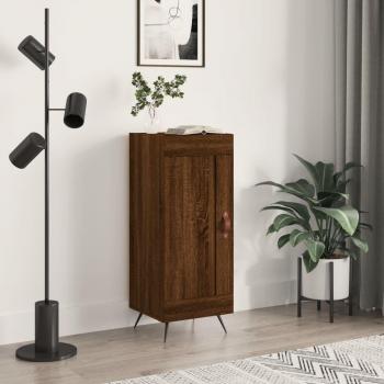 Aparador de madera de ingeniería marrón roble 34,5x34x90 cm - Mueble de Almacenaje de Salón, Buffet para salón, Armario Auxiliar, Armario de Almacenamiento