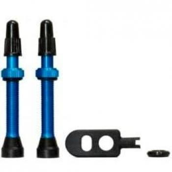 Válvula Momum TAV Aluminio 44mm Base Redonda Azul (2 Unidades)
