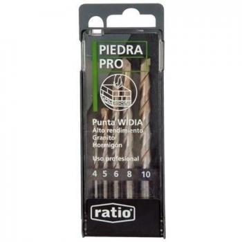 Ratio 1592H5 - Brocas Para Pared Profesional Juego 5 Ratio