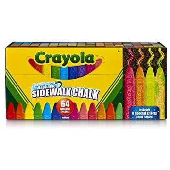 Crayola 64 Count Washable Sidewalk Chalk