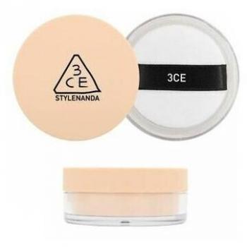 3CE Natural Finish Loose Powder - 2 Colors #001 Light Beige - Cosmetics