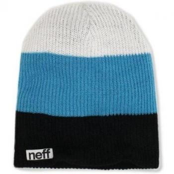 B&T; NORTON; BLOOMBERG Trio - Gorro para hombre, tamaño Unisex, color negro / cyan / blanco
