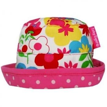 SPIG - Gorra para bebé, talla Large, color blanco/rosa