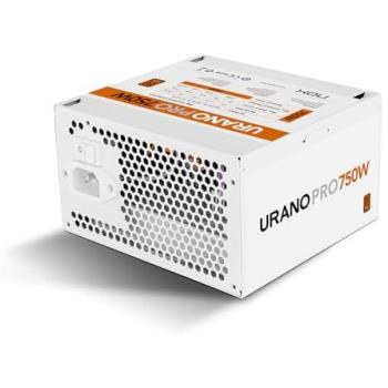 Fuente de Alimentación ATX Nox Urano Pro 750W 80 Plus Bronze con Ventilador Silencioso y Cables Extralargos