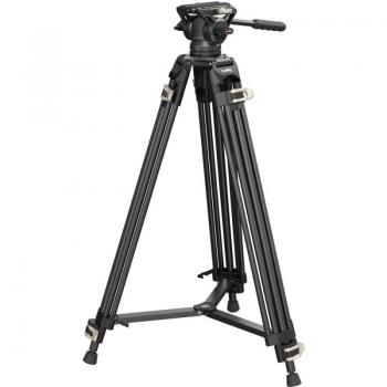 SmallRig 3751 Heavy-Duty Aluminum Video Tripod with Fluid Head AD-01