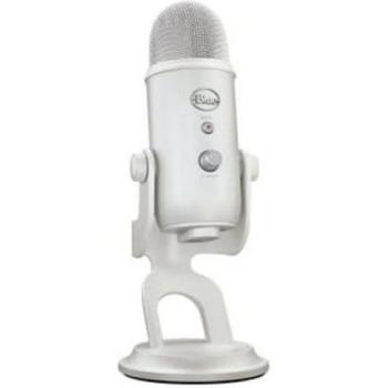 Blue Microphones Yeti USB Microphone in White - Professional Grade Recording Quality