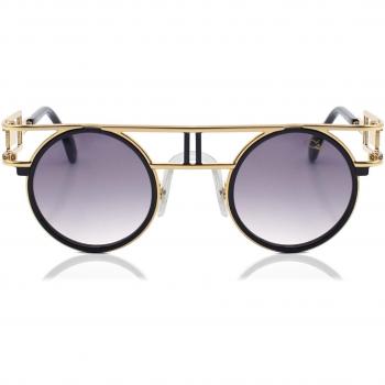 Cazal 668/3 001 Men's Sunglasses Black Size 43 Gold Unisex Everyday Use Yellow