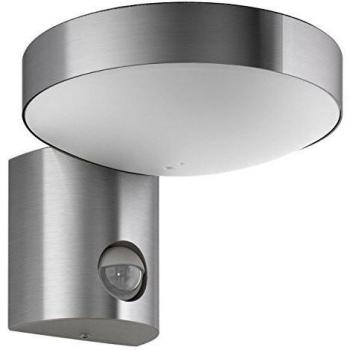 Philips myGarden - Aplique LED con sensor de movimiento, bombilla Incluida, 8 W, luz, blanca cálida, acero inoxidable