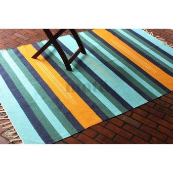 Mote 120 x 180 cm/4 'x6' hecho a mano multicolor de rayas alfombra de área, estilo: 2298
