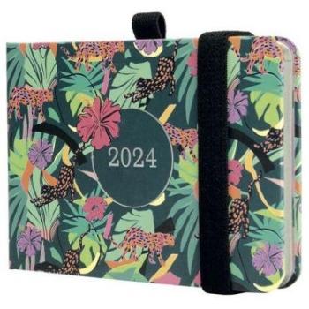 Finocam Agenda 2024 Semana Vista Vertical Selva Encuadernada Design M0 Multicolor Multilingüe 104x73mm