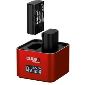 Cargador Doble Hähnel ProCube3 para Baterías Canon LP-E6, E6N, E6NH, E6P, LP-E8 y LP-E17 con Entrada USB Tipo-C