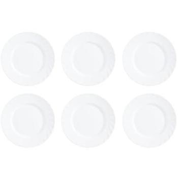 Plato de Postre Opal Arcoroc Trianon 19,5 cm Blanco Brillo Apto Microondas Resistente al Choque Térmico Reciclable