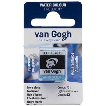 Van Gogh Watercolor Half Pan Ivory Black
