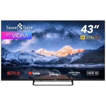Smart Tech 43UV01V 43 LED UltraHD 4K Vidaa TV, LED Smart TV 43 pulgadas (109 cm) 4K UHD LED VIDAA TV