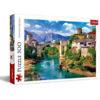 Puzzle Trefl 500 Piezas - Puente Viejo en Mostar, Bosnia y Herzegovina