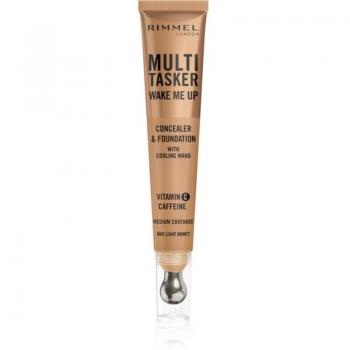 Rimmel Multi-Tasker Wake Me Up Foundation and Concealer with Brightening Effect Shade 60 Light Honey 20 ml