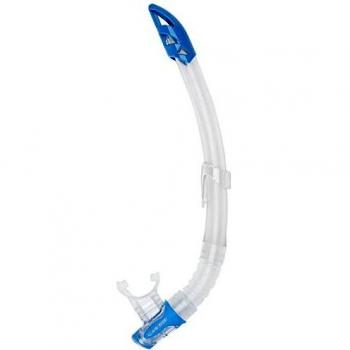 Cressi Gamma Tubo de Snorkel, Unisex, Transparente/Azul, Talla única