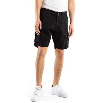 Pantalones Cortos REELL City Cargo ST Negro 98% Poliéster, 2% Elastano
