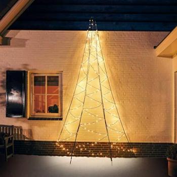 Árbol de Navidad de Pared Fairybell 200 cm con 180 LEDs Luz Cálida