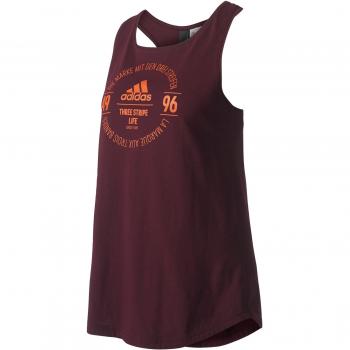 adidas Logo T Camiseta, Mujer, Rojo