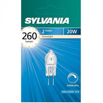 Sylvania syl0022142 Cápsulas halógena, cristal, G4, 20 W, color blanco