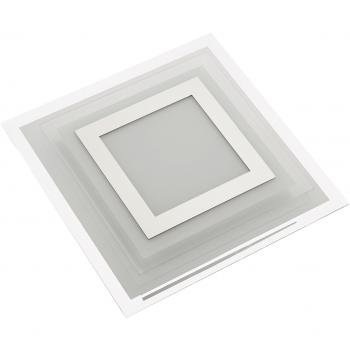 Lámpara LED de Pared y Techo Lucca 28x28 cm, Color Plata, 1750 lm, Temperatura de Color 3000 K
