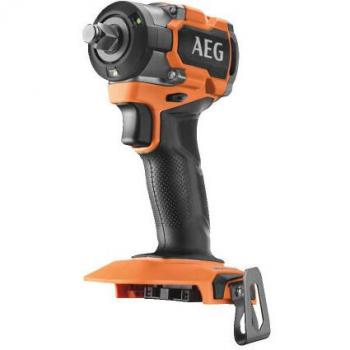 Llave de impacto subcompacta sin escobillas 18V 1/2 AEG, suministrada en versión cero, sin baterías ni cargador, en caja de cartón