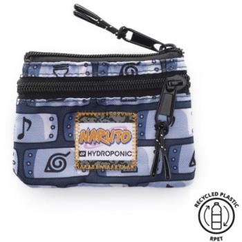 Monedero Hydroponic Naruto Metal Plate con diseño de Naruto, fabricado en metal, tamaño compacto, cierre seguro, ideal para coleccionistas y fans del anime