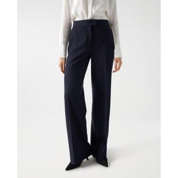 Salsa Jeans - Pantalón de vestir recto para mujer con tiro alto y rayas