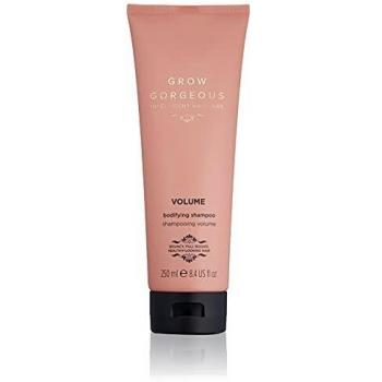 Grow Gorgeous Volume Bodifying Shampoo 250ml - A volumizing shampoo designed to enhance hair thickness and body, infused with a blend of ingredients that promote fullness and shine while gently cleansing the scalp and hair. Suitable for all hair types, it