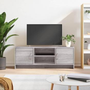 Mueble de TV de madera de ingeniería gris Sonoma 102x30x37,5 cm