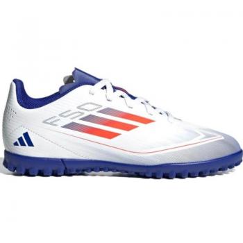 Botas de fútbol turf para niños ADIDAS F50 Club TF FTWWHT-SOLRED-LUCBLU