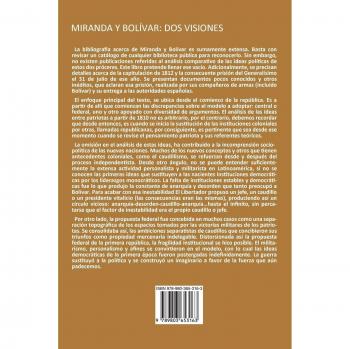 Libro Miranda y Bolívar: Dos Visiones - Análisis Comparativo de Pensadores Históricos