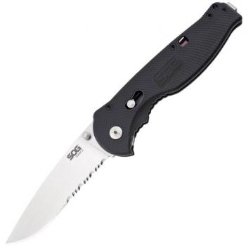 SOG Sog99424 Cuchillo Tascabile,Unisex - Adulto, Negro, un tamaño