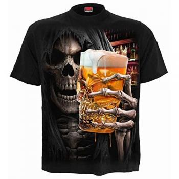 Spiral Live Loud Gothic T-Shirt - Black - XXL to 4XL for Men
