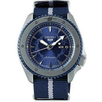 Seiko 5 Sports Boruto & Naruto: Sasuke Automatic Blue Dial Nylon Strap Men's Watch SRPF69K1