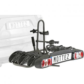 Plataforma Portabicicletas Plegable y Rebatible Mottez Platinium para 3 Bicicletas