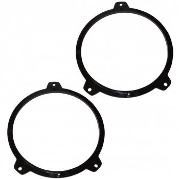 Aerzetix: 2 Adaptadores soportes de Altavoces - 165mm - Puertas Delanteras - Estante Trasero – para Automóvil