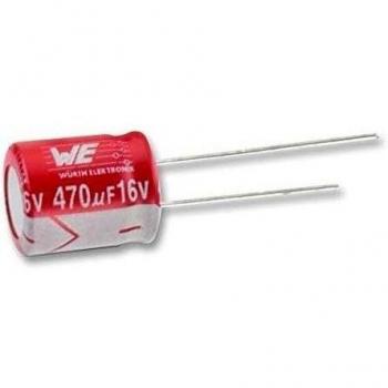 Condensadores electrolíticos de aluminio de –  – Tapa Alu polímero 22uF 35 V Radial – 870055673002