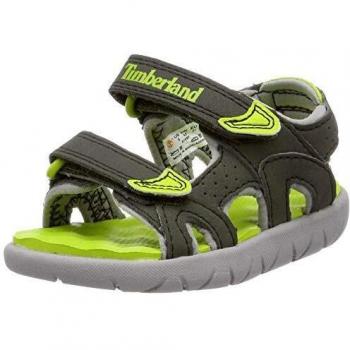 Timberland Perkins Row 2-Strap, sandale junior Descubierta Unisex niños, Verde