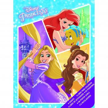 Princesas. Caja metálica. Rapunzel, Ariel y Bella