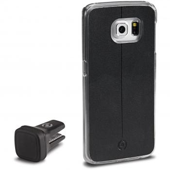 Celly SDS6EBK - Soporte de coche para Samsung Galaxy S6 Edge