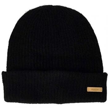 Barts Witzia Beanie - Black - One Size, Soft Stretchy Rib Knit, Cuffed Design