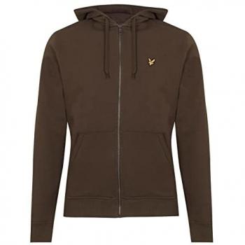 Lyle & Scott Men's Zip Through Hoodie - Green - Size: XXL