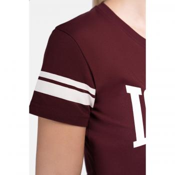 Lonsdale London KILLEGRAY Women's T-Shirt - Dark Red - XS to XL