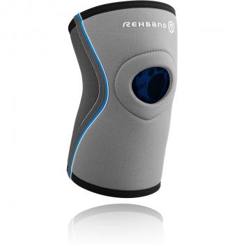 Rehband Core Line - Protección de Rodilla para Hombre, tamaño XXL: 17-18, Color Gris