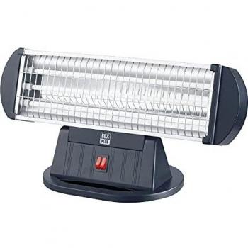 Estufa de Cuarzo Eléctrica con 3 Barras, Potencia Ajustable 400-800-1200W, Modelo Box Plus