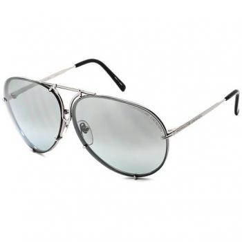 Porsche Design P8478 B Men's Sunglasses Silver Size 63