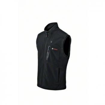 Bosch Professional GHV 12+18V XA - Chaleco calefactable a batería (Softshell, negra, talla XXXL, batería 12V x 2.0 Ah)